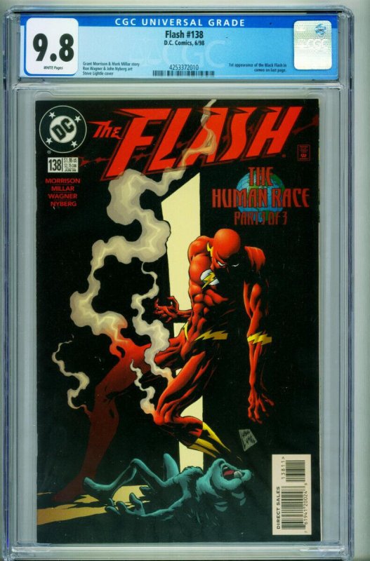 Flash #138 (DC Comics), CGC 9.8 graded comic book, Universal Blue label — front cover in its holder