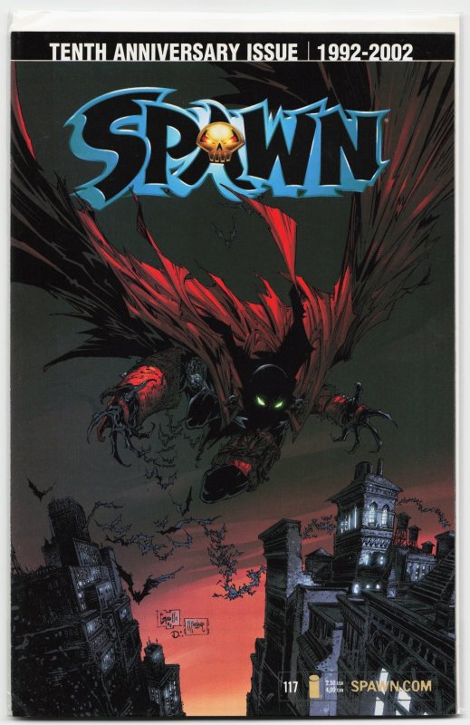 Spawn #117 (Image Comics, 2002), raw, ungraded comic book — front cover