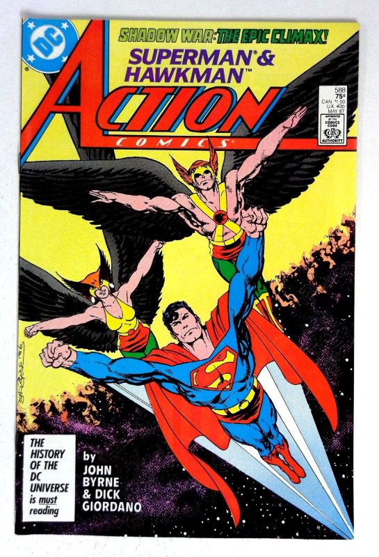 Action #588 (DC Comics, 1987), raw comic book in NM- condition — front cover