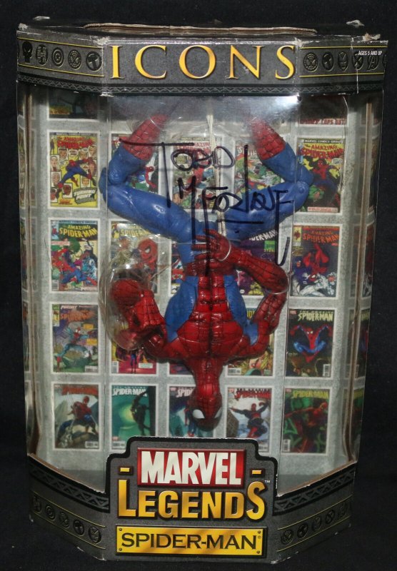 Marvel Legends Icons: Spider-Man Figure - 2006 Signed by Todd McFarlane (Marvel Comics, 2006), raw, ungraded comic book — front cover