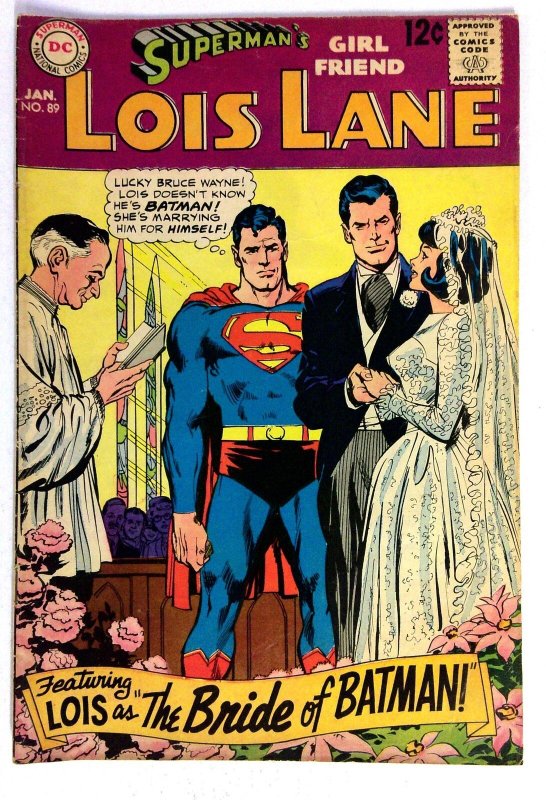 Superman's Girl Friend Lois Lane #89 (DC Comics, 1969), raw, ungraded comic book — front cover