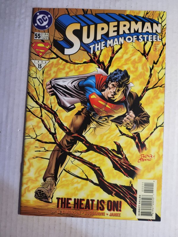 Superman: The Man of Steel #55 (DC Comics, 1996), raw, ungraded comic book — front cover