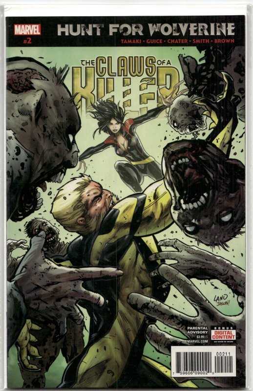 Hunt for Wolverine: Claws of a Killer #2 (Marvel Comics, 2018), raw, ungraded comic book — front cover