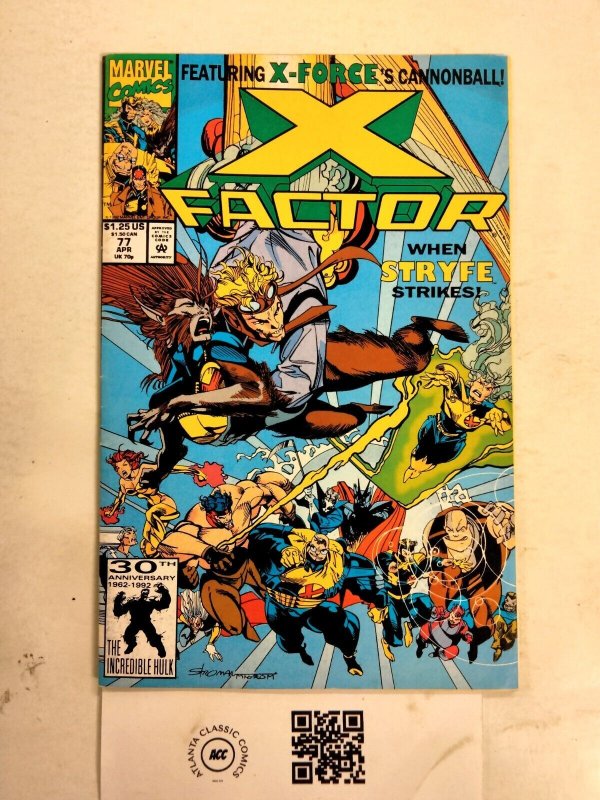 X-Factor #77 (Marvel Comics, 1992), raw comic book in NM condition — front cover