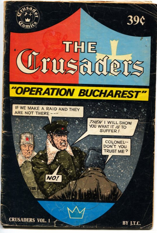 Crusaders #1 (1974), raw comic book in VG condition — front cover