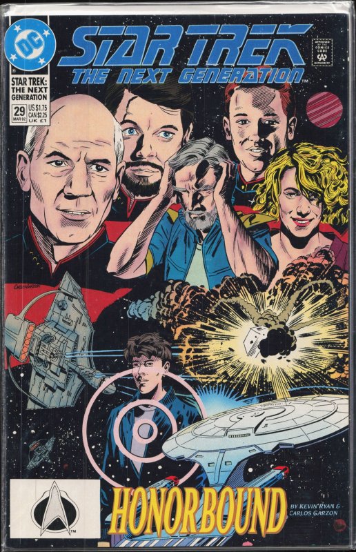 Star Trek: The Next Generation #29 (1992), raw, ungraded comic book — front cover