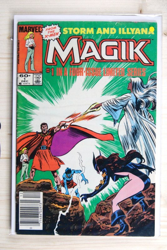 Magik (Storm and Illyana Limited Series) #1 (Marvel Comics, 1983), raw comic book in VF 8.0 condition — front cover