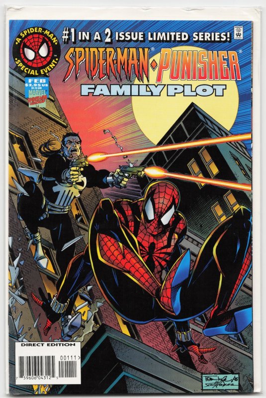 Spider-Man/Punisher: Family Plot #1 (1996), raw, ungraded comic book — front cover
