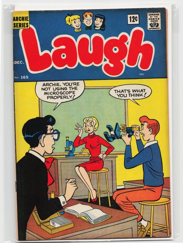 Laugh #165 (Archie Comics, 1964), raw, ungraded comic book — front cover