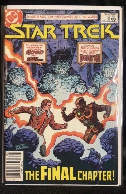 Star Trek #4 (DC Comics, 1984), raw, ungraded comic book — front cover