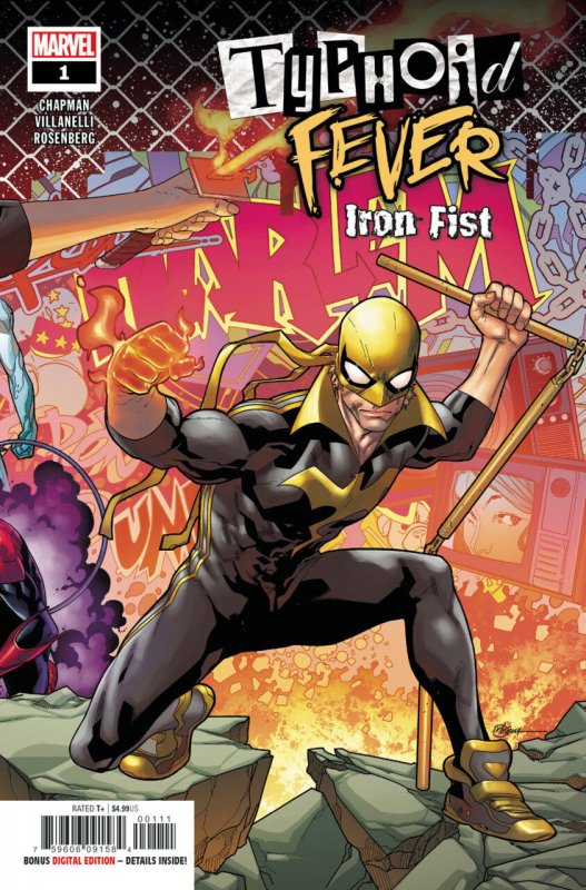 Typhoid Fever: Iron Fist #1 (2018), raw comic book in VF/NM condition — front cover