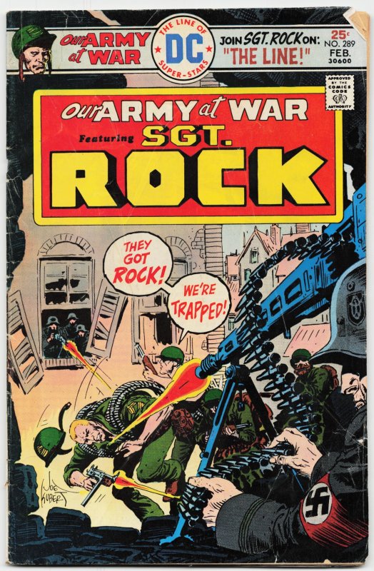 Our Army at War #289 (DC Comics, 1976), raw, ungraded comic book — front cover