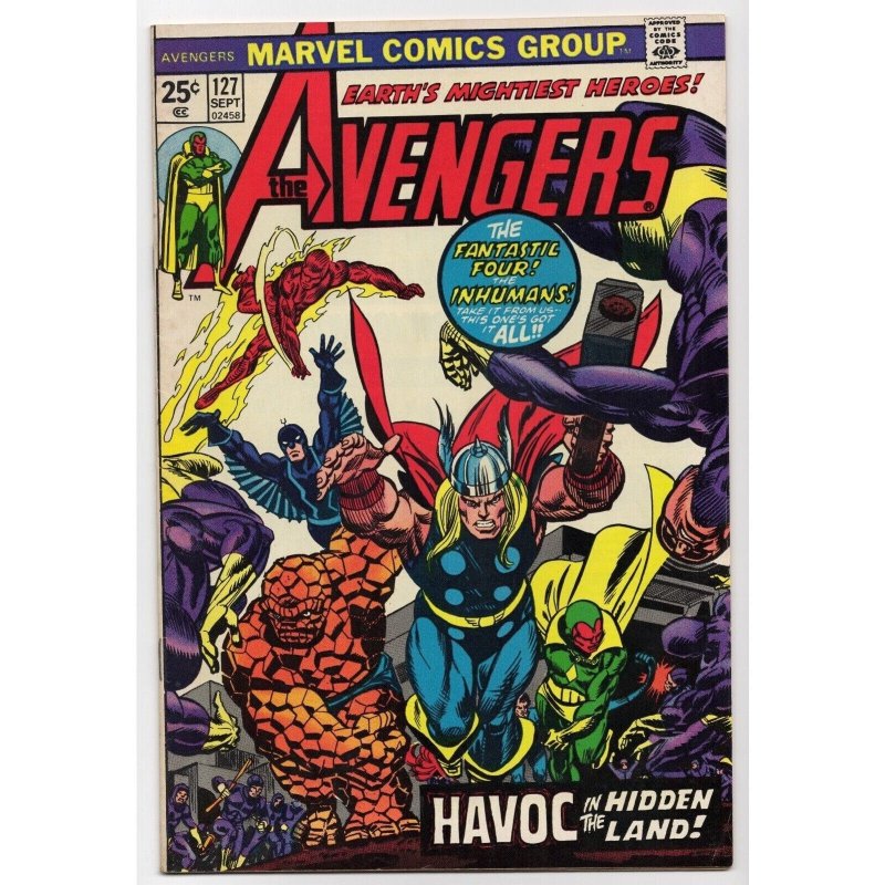 ? Avengers #127 (Marvel Comics, 1974), raw comic book in FN+ 6.5 condition — front cover