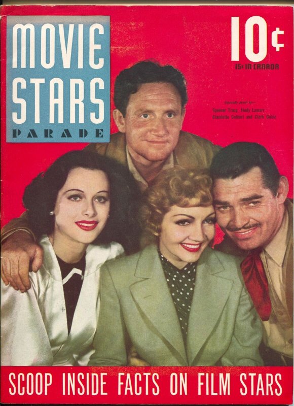 MAG: Movie Stars Parade #1 (1940), raw comic book in FN condition — front cover