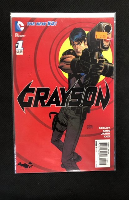 Grayson #1 (DC Comics, 2014), raw, ungraded comic book — front cover