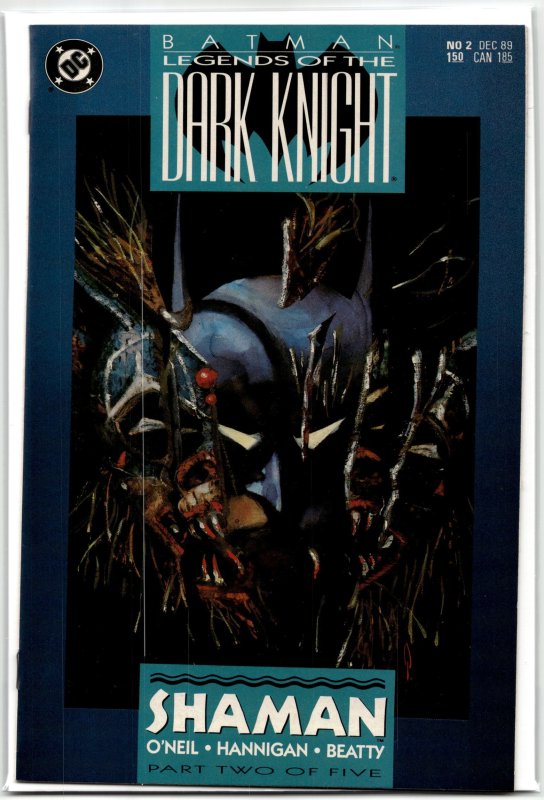 Legends of the Dark Knight #2 (DC Comics, 1989), raw, ungraded comic book — front cover