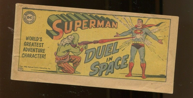 Superman Duel in Space (7.0) Kelloggs Promo! Rare 1955 (1955), raw comic book in 7.0 condition — front cover