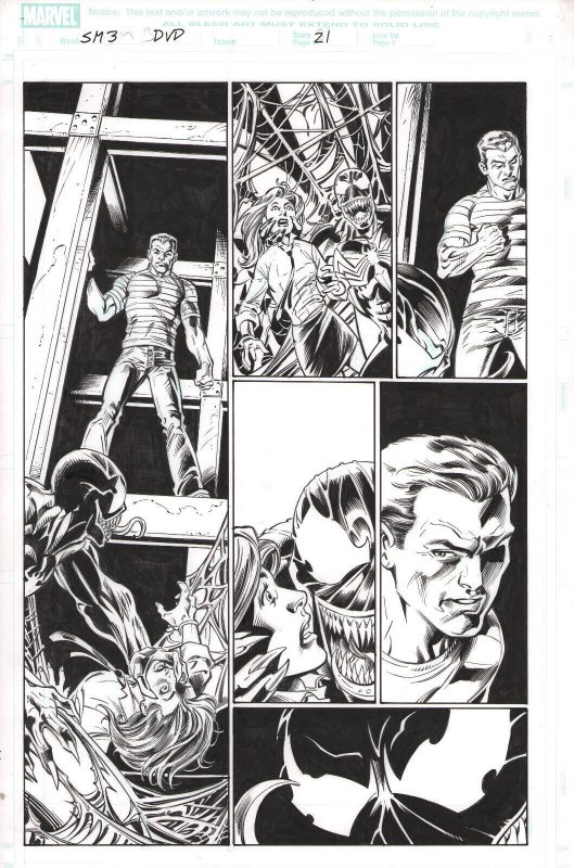 Spider-Man 3: The Black P.21 - DVD Exclusive Comic by Mark Bagley & Hanna - 2007 (Marvel Comics, 2007), raw, ungraded comic book — front cover