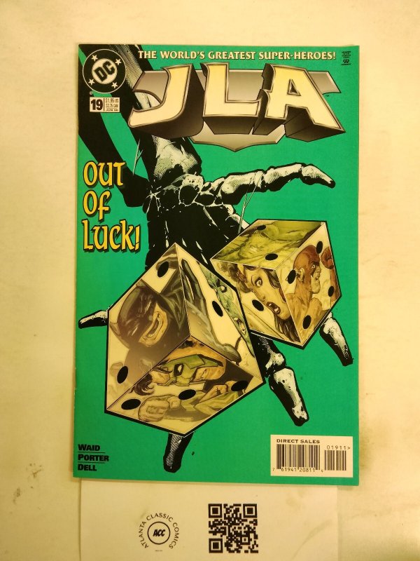 JLA #19 (DC Comics, 1998), raw comic book in NM condition — front cover
