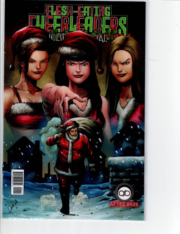 Flesh-Eating Cheerleaders Holiday Special Direct Deon Reg. Cvr(2023) (2023), raw, ungraded comic book — front cover