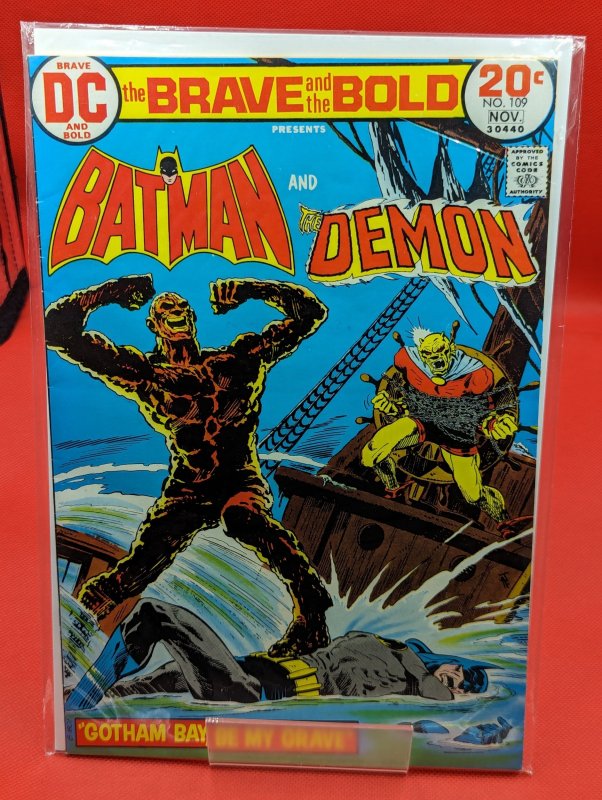 The Brave and the Bold #109 (DC Comics, 1973), raw, ungraded comic book — front cover