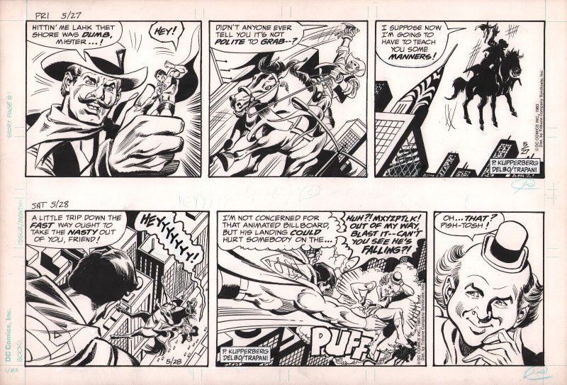 Superman Daily Strip Art - May #27 (1983), raw, ungraded comic book — front cover