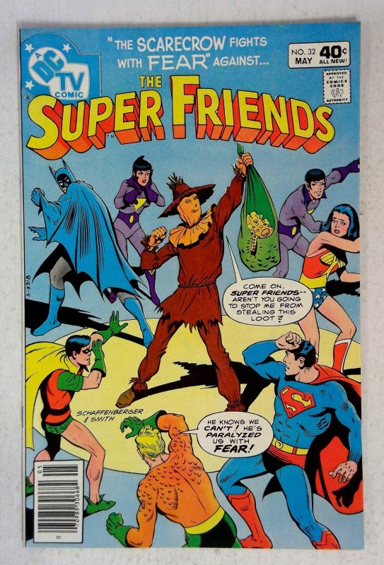 Super Friends #32 (DC Comics, 1980), raw comic book in NM- condition — front cover