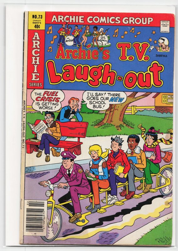 Archie's TV Laugh-Out #73 (Archie Comics, 1980), raw, ungraded comic book — front cover