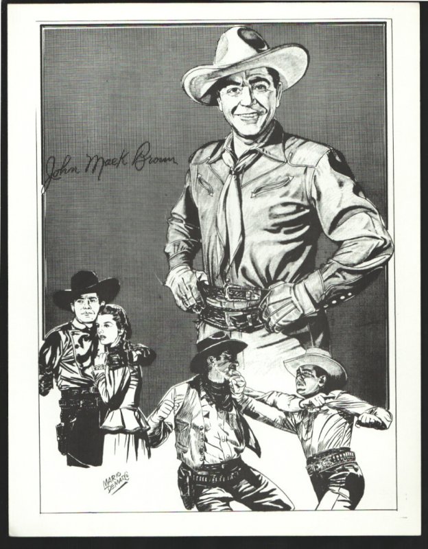 Johnny Mack Brown Real West Movie Hall of Fame Series Print 1960's-Size is Ab... (1960), raw, ungraded comic book — front cover