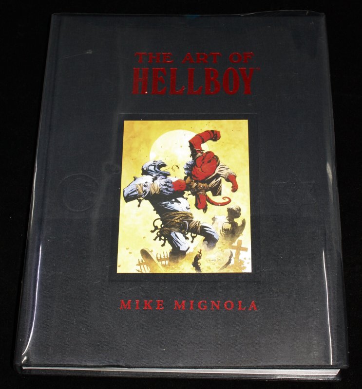 The Art of Hellboy 2003 Hardcover Book Signed & Remarked by Mike Mignola (Dark Horse Comics, 2003), raw, ungraded comic book — front cover