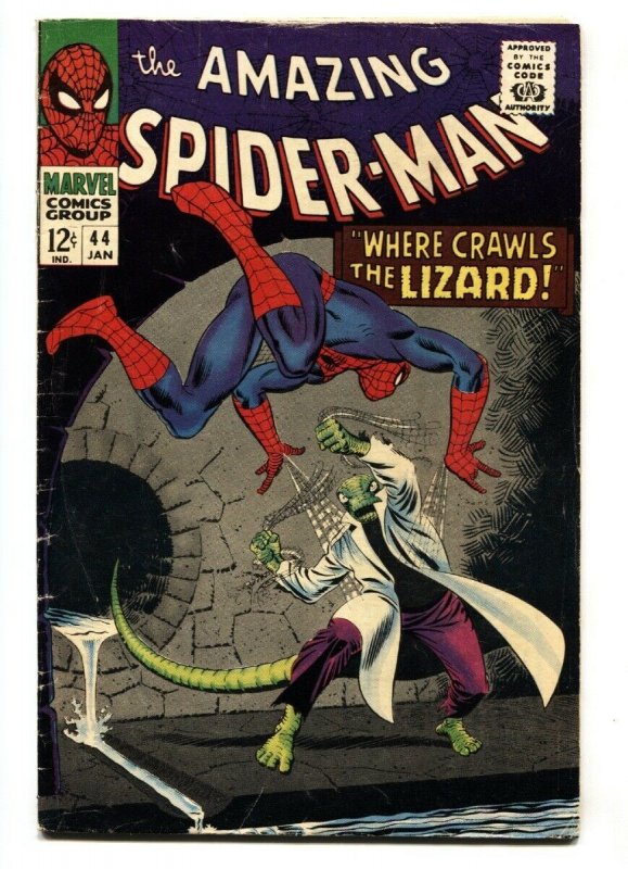 Amazing Spider-Man #44 (Marvel Comics, 1967), raw, ungraded comic book — front cover
