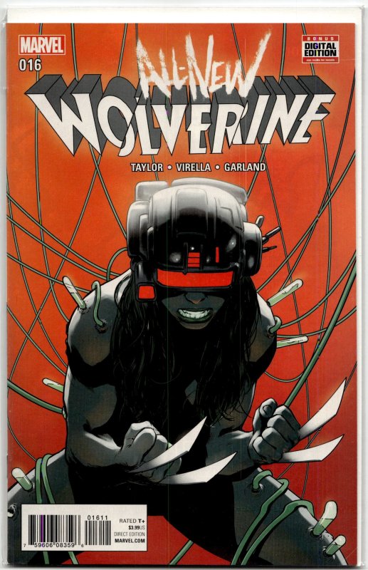 All-New Wolverine #16 (Marvel Comics, 2017), raw, ungraded comic book — front cover