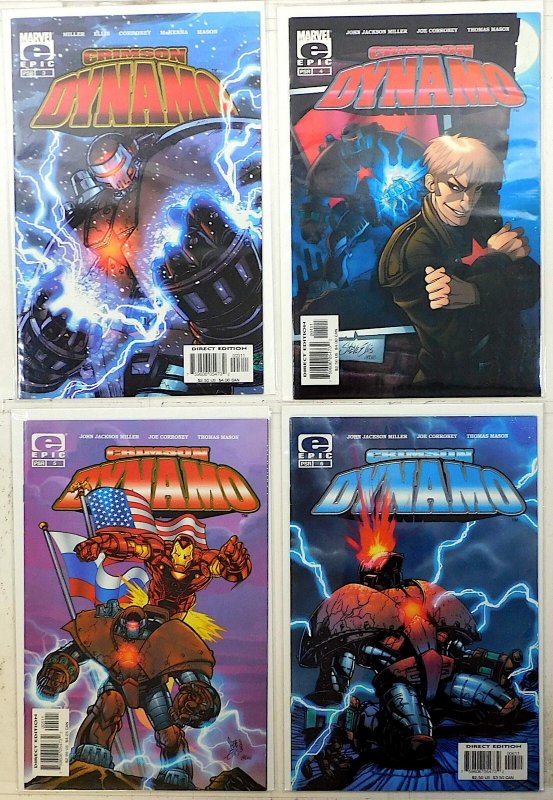 Crimson Dynamo Lot of 4 #3, 4, 5, 6 (2003) Epic Comics 1st Print Comic Books (2003), raw, ungraded comic book — front cover