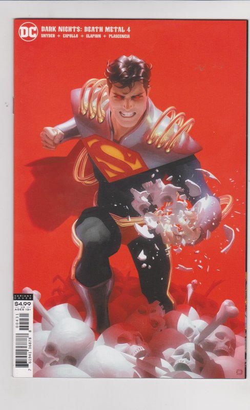 Dark Nights: Death Metal #4 (DC Comics), raw, ungraded comic book — front cover