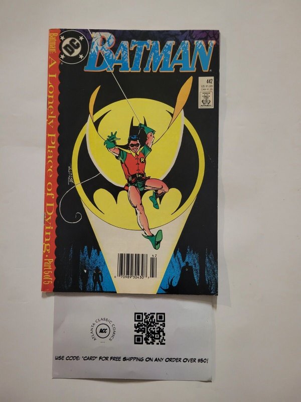 Batman #442 (DC Comics, 1989), raw comic book in NM condition — front cover