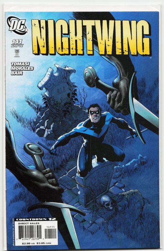 Nightwing #141 (DC Comics, 2008), raw, ungraded comic book — front cover