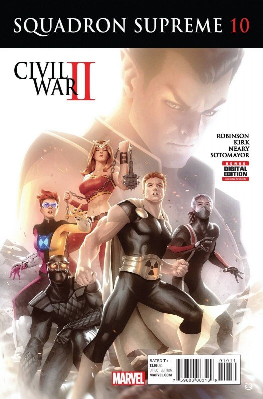 Squadron Supreme #10 (Marvel Comics, 2016), raw, ungraded comic book — front cover