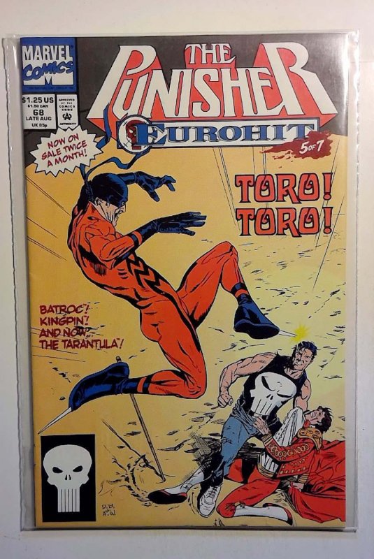 The Punisher #68 (Marvel Comics, 1992), raw comic book in VF/NM 9.0 condition — front cover