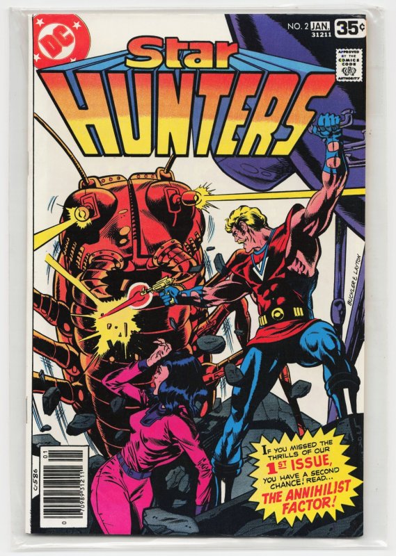 Star Hunters #2 (1978), raw, ungraded comic book — front cover