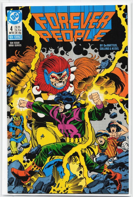 Forever People #4 (DC Comics, 1988), raw, ungraded comic book — front cover
