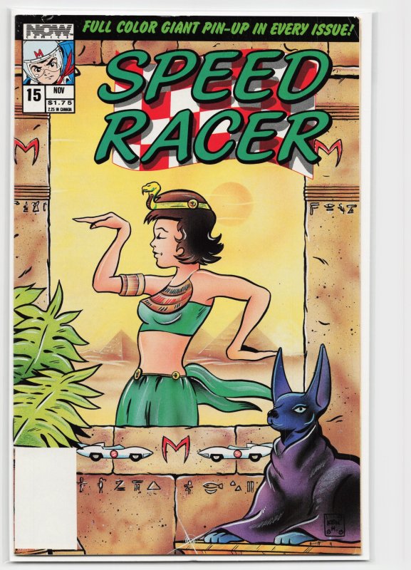 Speed Racer #15 (Now Comics), raw, ungraded comic book — front cover