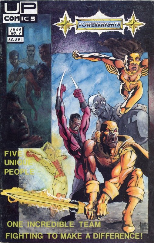 Powerknights #1, raw, ungraded comic book — front cover