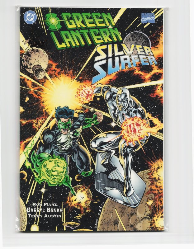 Green Lantern/Silver Surfer: Unholy Alliances (1995) Silver Surfer (1995), raw, ungraded comic book — front cover