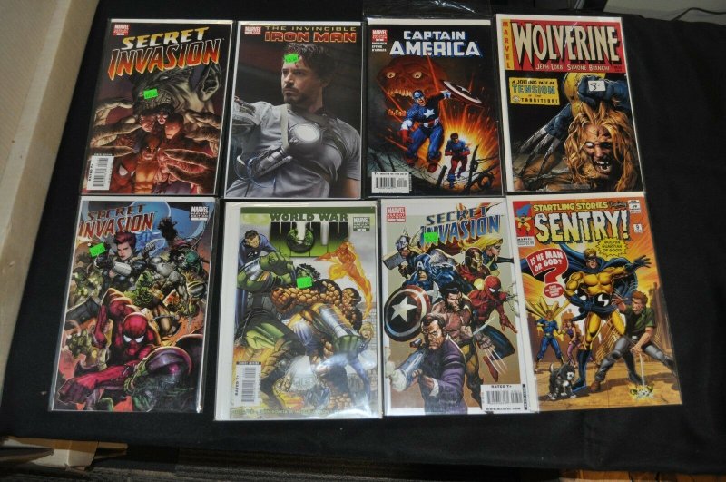 Huge Lot of 43 Different Variants! See Pics Iron Man Captain America Wolverine, raw, ungraded comic book — front cover