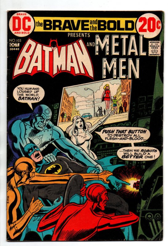 Brave and the Bold #103 (DC Comics, 1972), raw comic book in FN condition — front cover