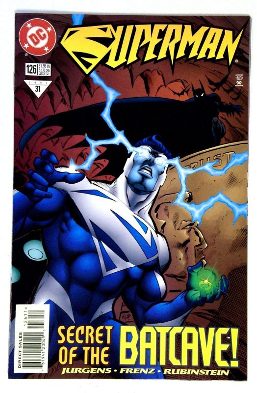 Superman #126 (DC Comics, 1997), raw comic book in NM- condition — front cover