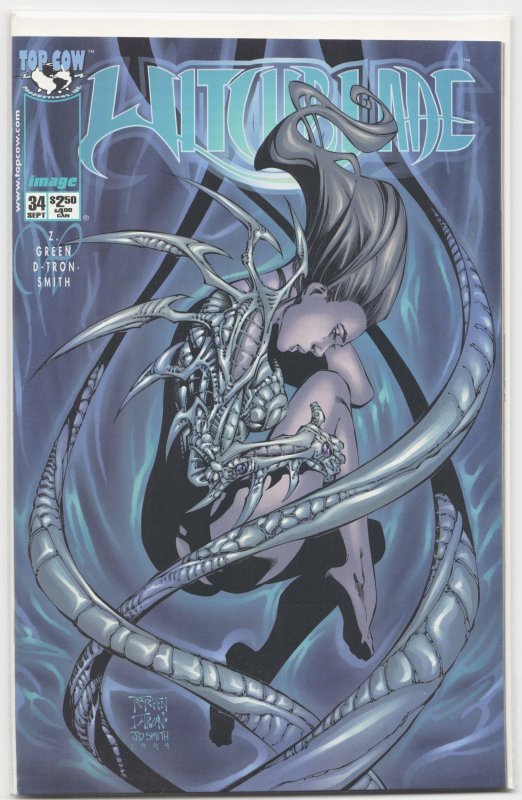 Witchblade #34 (Top Cow, 1999), raw, ungraded comic book — front cover