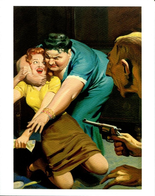 Pulp: HJ Ward "Envelope Please" Pulp Cover Print- Spicy Mystery, July 1944 (1944), raw, ungraded comic book — front cover