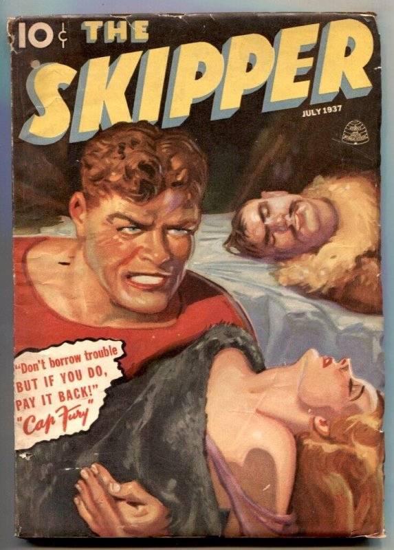 Pulp: The Skipper Pulp July 1937- Cap Fury VG- (1937), raw comic book in VG- condition — front cover