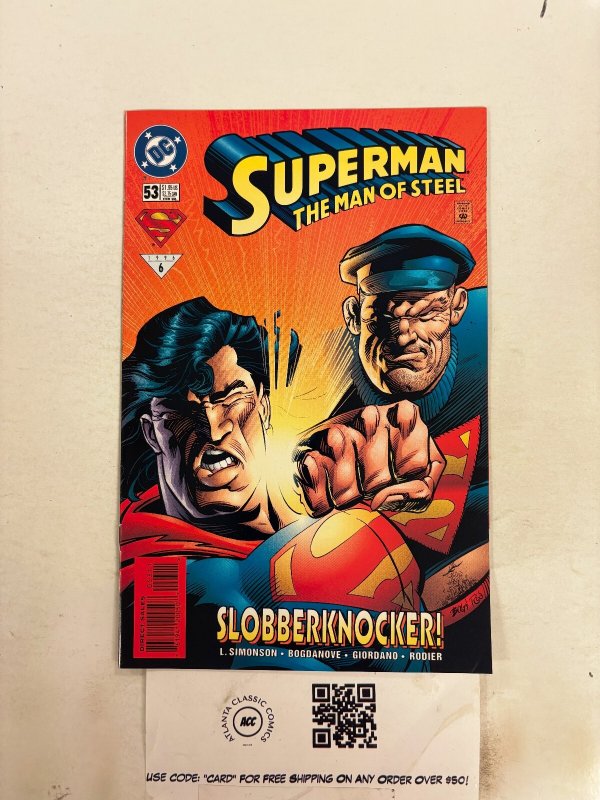 Superman Man of Steel #53 (DC Comics), raw comic book in NM condition — front cover